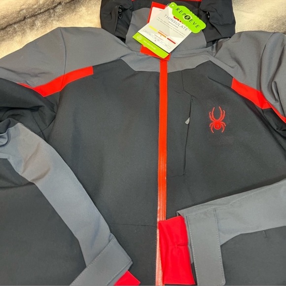 Spyder Guardian Ski Snow Jacket Coat in Black - Picture 4 of 6